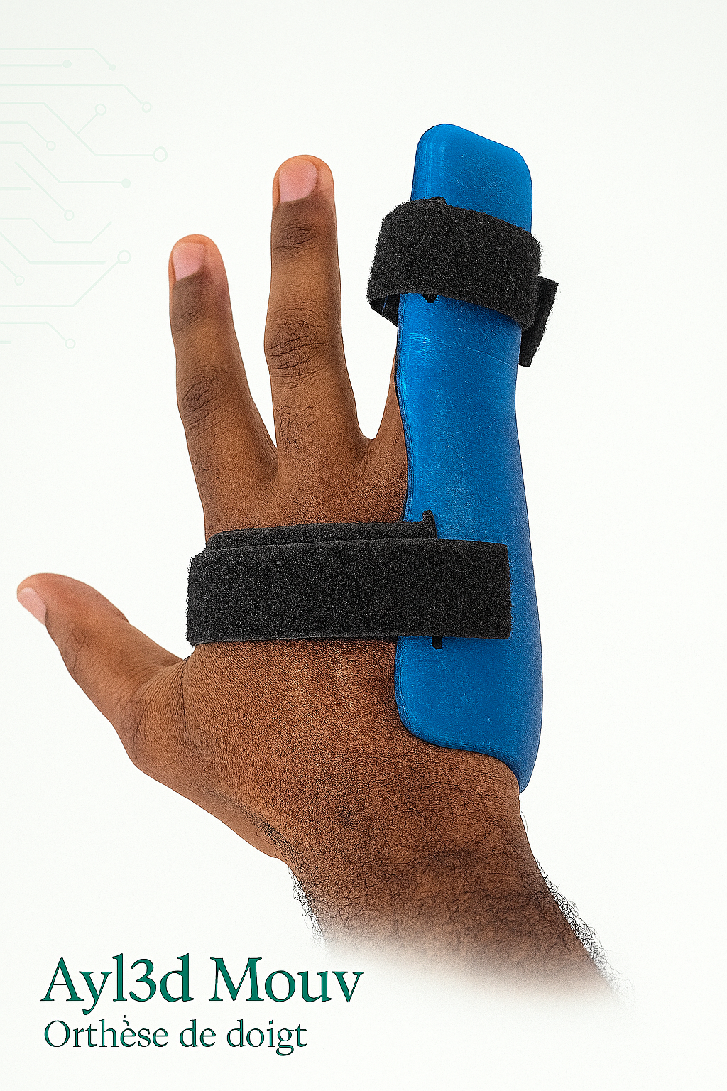 attelle maitient 4ème et 5ème doigt